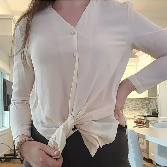 August silk silk blouse - Picture 10 of 11